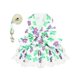 thumbnail image 1 of Lindo Vestido Floral para Perro con Correa para Perros Pequeños y Gatos Conjunto de Verano con Lazo para Cachorros Ropa de Encaje para Perros Hembra, 1 of 2