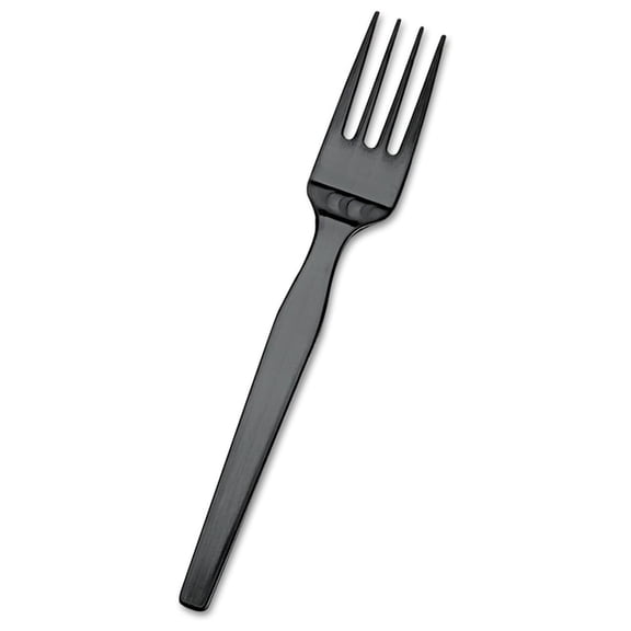SSF51 SmartStock Plastic Cutlery Refill, Forks, Black, 40/Pack, 24 Packs/Carton