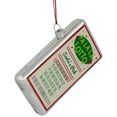 thumbnail image 4 of Northlight Glass "Fa La La Lotto Santa's Pick" Hanging Christmas Ornament - 4.25" - Silver, 4 of 5