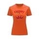 thumbnail image 1 of Playera Blusa De Cerezas Cherry Happy Have A Nice Day Casual Ropa Para Mujer Ropa De Dama Color Anaranjado Talla Chica Marca Emil SaEs, 1 of 4