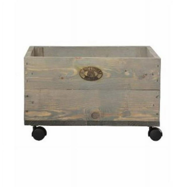 Esschert Design NG40 Planter on Wheels, Brown - Wood - Small