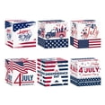 thumbnail image 2 of BKER Boîtes Patriotiques Fête de l'Indépendance Boîtes Patriotiques et Rayures Bonbons 6 Pcs Boîtes de Fête Portables Boîtes de Rangement Colorées Réunion de Famille, 2 of 5