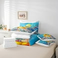 thumbnail image 4 of Erosebridal Yellow Duck Bed in a Bag Full size,Cartoon Animal Bed Set,Ocean Sea Bedding Full Size,Lightweight Marine Room Decoration,Reversible,7pcs, 4 of 6
