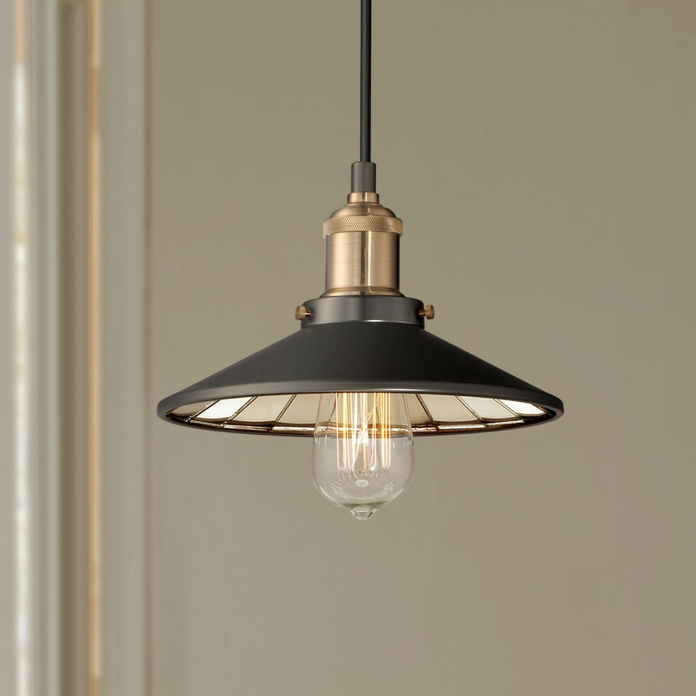 Franklin Iron Works Oil Rubbed Bronze Mini Pendant Light 8 3/4" Wide