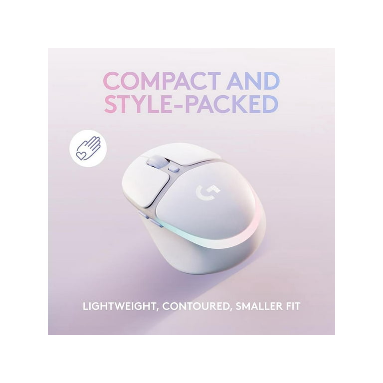 Logitech G705 Wireless Gaming Mouse, Customizable LIGHTSYNC RGB Lighting,  Lightspeed Wireless, Bluetooth Connectivity, Lightweight, PC/Mac/Laptop -  White Mist