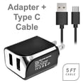 thumbnail image 2 of SOGA Rapid Home Travel Wall Charger + Type C USB Adapter for Cell Phones - OnePlus 6T, 2 of 5