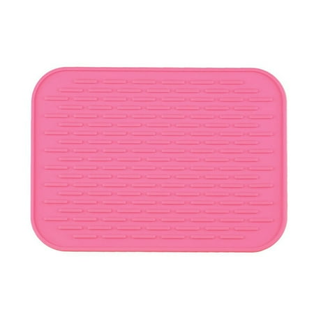 

Silicone Dish Drying Mat -Large Flexible Rubber Drying Mat Heat Resistant Silicone Trivet Counter Top Mat Dish Draining Mat Sink Mat for Multiple Usage Easy clean Eco-friendly