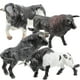 thumbnail image 1 of GOOHOCHY 4pcs adornos de vaca en miniatura modelos de vacas de bonsai de escritorio mini vacas figuras, 1 of 7