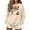 Beige#X, variant on HomeDM Halloween Long Sleeve Sweatshirts Pumpkin Graphic Pullover Tops Crew Neck Cute Ghost