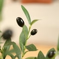 thumbnail image 5 of 2 Pack Artificial Olive Plants, 4ft Fake Plastic Olive Tree, Pre Potted Faux Greenry Plant for Home Decor Office House Living Room Indoor Outdoor, 5 of 9