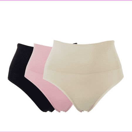 

Yummie Seamless Shaping Brief 3-pack in Frappe/Black/Blush 1X/2X (630826)