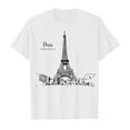 thumbnail image 4 of FhsagQ Girls Shirts Size 10-11 Kid Printed Casual Short Sleeve Top T Shirt Girls Shirts Size 12-14 Preppy Girls T Shirts Size 8-10 White 10-11 Years, 4 of 5