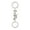 Silver, variant on Multipurpose Keyring With Extendable Chain Steampunks Theme Decorative Alloy Keychain for Backpacks Keys