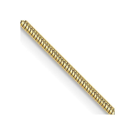 Primal Gold 10 Karat Yellow Gold 1.1mm Round Snake Chain