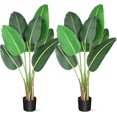 thumbnail image 1 of Árbol Artificial Ave del Paraíso – Planta Falsa de Plátano con Troncos – Maceta Decorativa – Interior y Exterior – Hogar y Oficina, 1 of 7