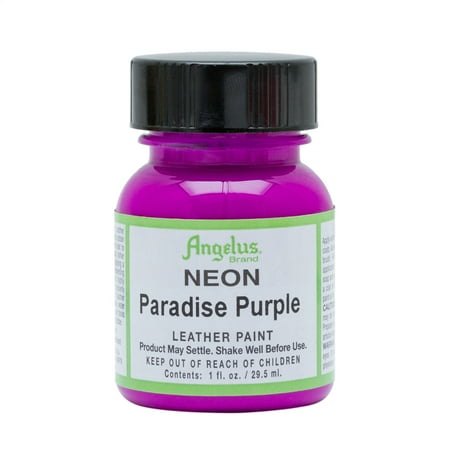 UPC: 0086366711248 | Angelus® Neon Leather Paint  1 oz.  Paradise Purple