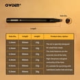 thumbnail image 2 of Juego de perforadoras huecas de cuero OWDEN Professional, 6 piezas, 1,0 a 5,0 mm, 2 of 7