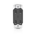 thumbnail image 1 of leviton usb4p-e 4.2-amp high speed 4-port usb charger, black, 1 of 1