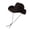 Dark brown, variant on Homburg with Pendant Top Hat Woolen Panama Hat Porkpie Hat Surprise for Boyfriend Father Uncle Casual