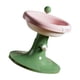 thumbnail image 1 of Comedero elevado para gatos, comedero para gatos, comedero antivómitos para gatos, comida para mascotas rosa y verde, 1 of 9