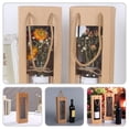 thumbnail image 4 of 4 bolsas de regalo para vino, bolsas de papel kraft con ventana para vino tinto., 4 of 6