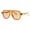 Orange (Brown), variant on Modern Retro Sunglasses Unisex Thick Pilot Spring Hinge Frame UV400 Black, Black