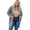 thumbnail image 2 of Vividxx Plus Size Versatile Knitted Cardigan Long Sleeve Loose Fit Mid Length Outerwear For Casual Wear Comfortable, 2 of 7