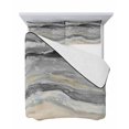 thumbnail image 7 of Quilts Twin Size Bedding Set, Grey Coastal Lightweight Quilted Comforter, Summer Beach Nautical Abstract Art Soft Reversible Bedspread Coverlet with Pillow Covers for All Season, 68" x 86", 7 of 7