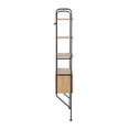 thumbnail image 2 of Miekor Furniture Lean Bookcase in Black Metal and Brown Wood No.3048, 2 of 5