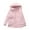 Pink, variant on Women's Waterproof Rain Jacket Outdoor Windproof Zipper Pocket Parka Jacket Winter Warm Windbreaker