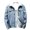 Light blue, variant on Puntoco Plus Size Coat Clearance Men Solid Thick Denim Jacket Plus Fleece Turndown Jacket Pocket Coat Black 4(M)