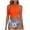 C-Orange, variant on ZQUUVOU Women's 2 Piece Bikini High Waist Halter Padded Push Up Swimsuit (B-Hot Pink,S)