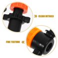 thumbnail image 4 of LEEYNEER 10 Pcs Drip Irrigation Sprayer Irrigation Exhaust Valve Orange Nozzle Drip System Emitters Adjustable Drip Emitters, 4 of 6