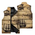 thumbnail image 3 of Chaleco cálido de otoño e invierno con patrón de vela de terror para hombre, chaqueta sin mangas para fiestas al aire libre, deportes, a prueba de viento, chaleco cómodo para hombre, 3 of 5