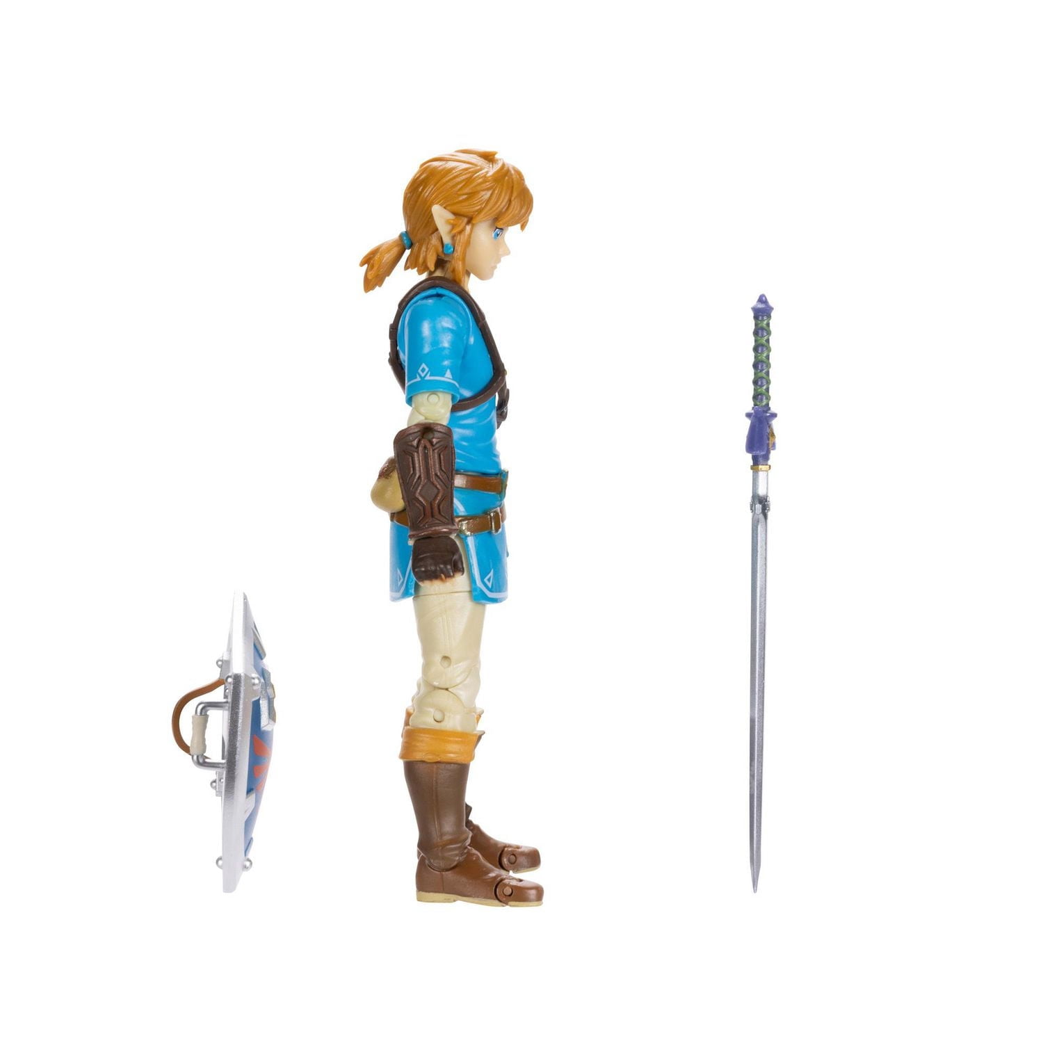 Figurine Nintendo de 4 pouces – Link avec l’Épée maîtresse et Bouclier