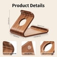 thumbnail image 3 of Soporte portátil de madera ZJL para iPhone iPad, 3 of 6