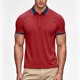 thumbnail image 4 of Negro Camisa de Manga Corta Mujeres Sólido Deportes Solapa Camisa Seca, Unisex Manga Corta Ropa de Trabajo Superior para Ocasional, 4 of 8