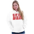 thumbnail image 4 of No Meat Vegetarian Vegan Cute Veggie Hoodie Sweatshirt Women Men Brisco Brands S, 4 of 6