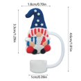 thumbnail image 3 of Dsscvnef Colorful Silicone Cartoon Straw Caps Reusable Drink Covers Kids Durable Silicone Straw Tips for Juices, 3 of 4