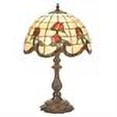 thumbnail image 2 of Meyda Tiffany - 19139 - One Light Accent Lamp - Roseborder - Beige Burgundy Xag-80pack, 2 of 2