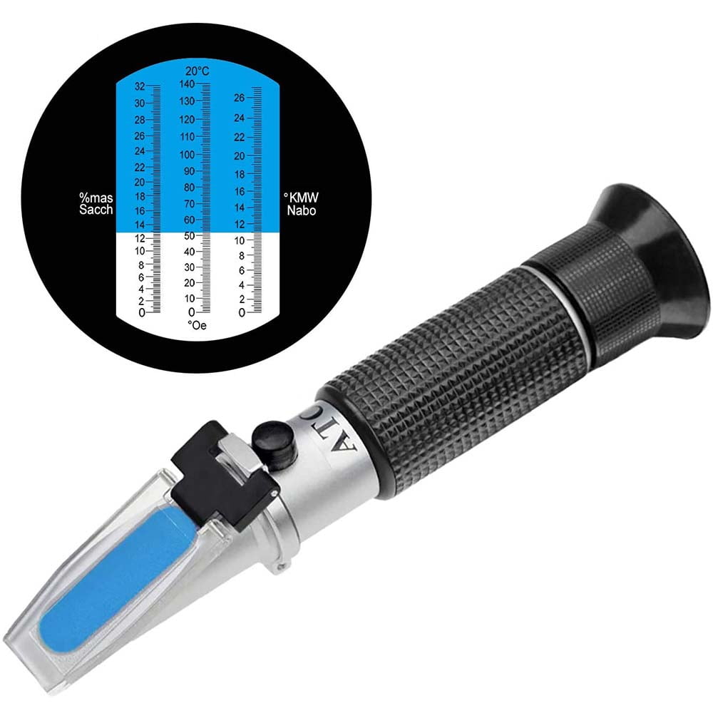 HOME BREWING PORTABLE REFRACTOMETER WITH AUTOMATIC TEMPERATURE COMPENSATION 