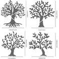 thumbnail image 4 of 6.3 Inch Tree of Life Metal Stencil Leaves Stencils Stainless Steel Leaf Painting Reusable Templates Journal Tool for Painting, 4 of 8