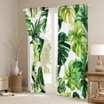 thumbnail image 3 of Manfei Tropical Monstera Leaf Blackout Curtains Set of 2 (52x84 Each),Natural Theme Window Curtains,Green White Curtains and Drapes For Teens,Microfiber Bedroom Decor, 3 of 6
