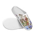 thumbnail image 3 of Yiaed Herbs and Wildflowers Print Slippers Fuzzy Warm Cozy Slippers Non Slip House Slippers For Indoor Outdoor Slippers House Slippers-37/38, 3 of 7