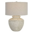 thumbnail image 1 of Uttermost Artifact Steel Ceramic and Fabric Table Lamp in Gray/White, 1 of 7