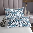 thumbnail image 3 of Erosebridal Vintage Butterfly Print Coverlet Set Queen, Leopard Print Bedding Set, Teens Adult, 3pcs, 3 of 5