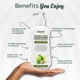 thumbnail image 4 of Avocado Peach Conditioner- 500ml | 16.91 fl. Deep Hydration & Repair Conditioner with Hibiscus & Aloe Vera – Smoothening, Frizz Control & Shine for Dry, Damaged Hair - For Men & Women,  All Hair Type, 4 of 11