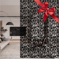 Qunbio 24 PCS Hanging Room Divider, PVC Screen Panels Decorative Screen Divider for Bedroom Living Room Home Office