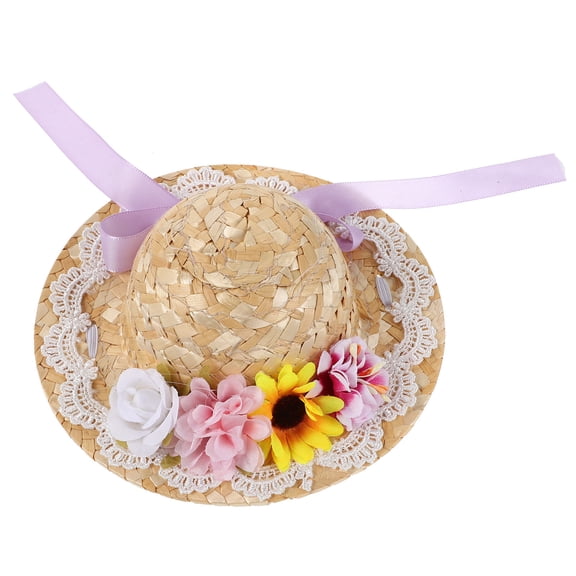 OULII Small Hat for Crafts Multi Straw Hat Making Supplies 1Pack