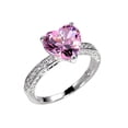 thumbnail image 1 of Anillos de corazón de lujo, anillo de circón con diamantes rosas en forma de corazón Wmkox8yii fajkfhkj2882, 1 of 2